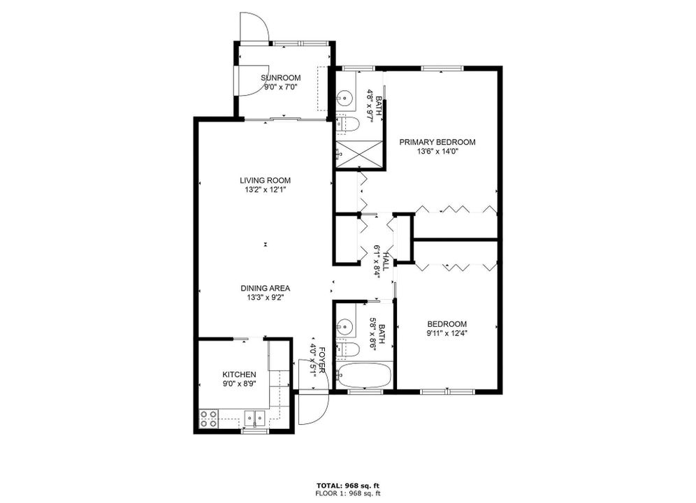 На продажу: $139,000 (2 спален, 2 ванн, 1052 Квадратных фут)