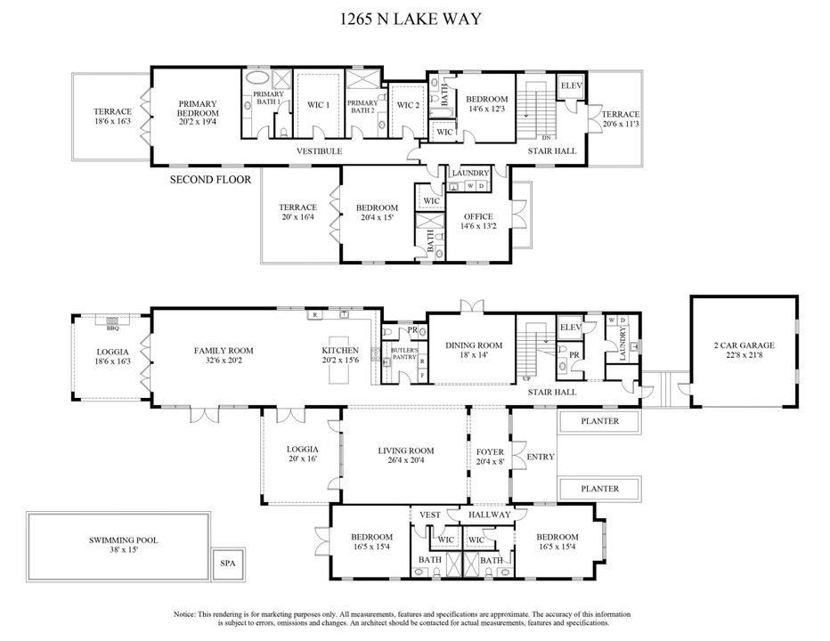 待售: $59,500,000 (5 贝兹, 6 浴室, 7057 平方英尺)