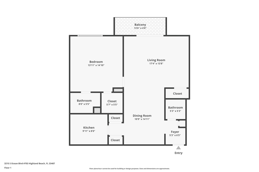 For Sale: $460,000 (1 beds, 1 baths, 900 Square Feet)