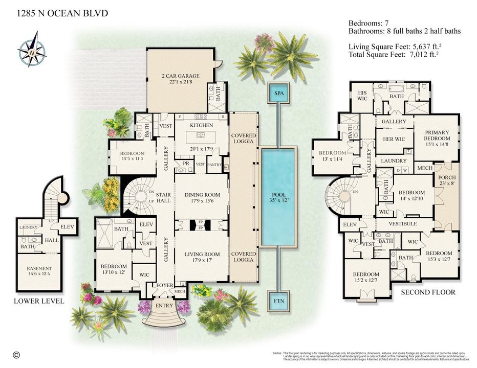 En Venta: $49,900,000 (7 camas, 8 baños, 5637 Pies cuadrados)