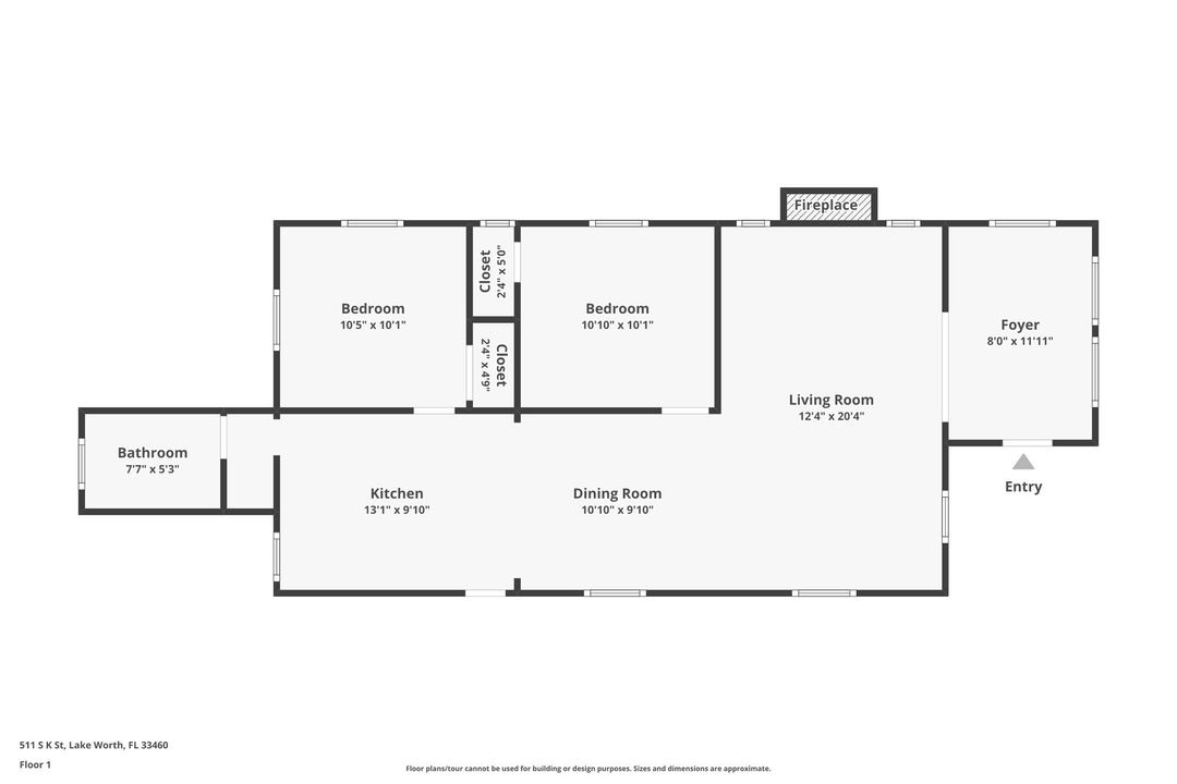 For Sale: $345,000 (2 beds, 1 baths, 1106 Square Feet)