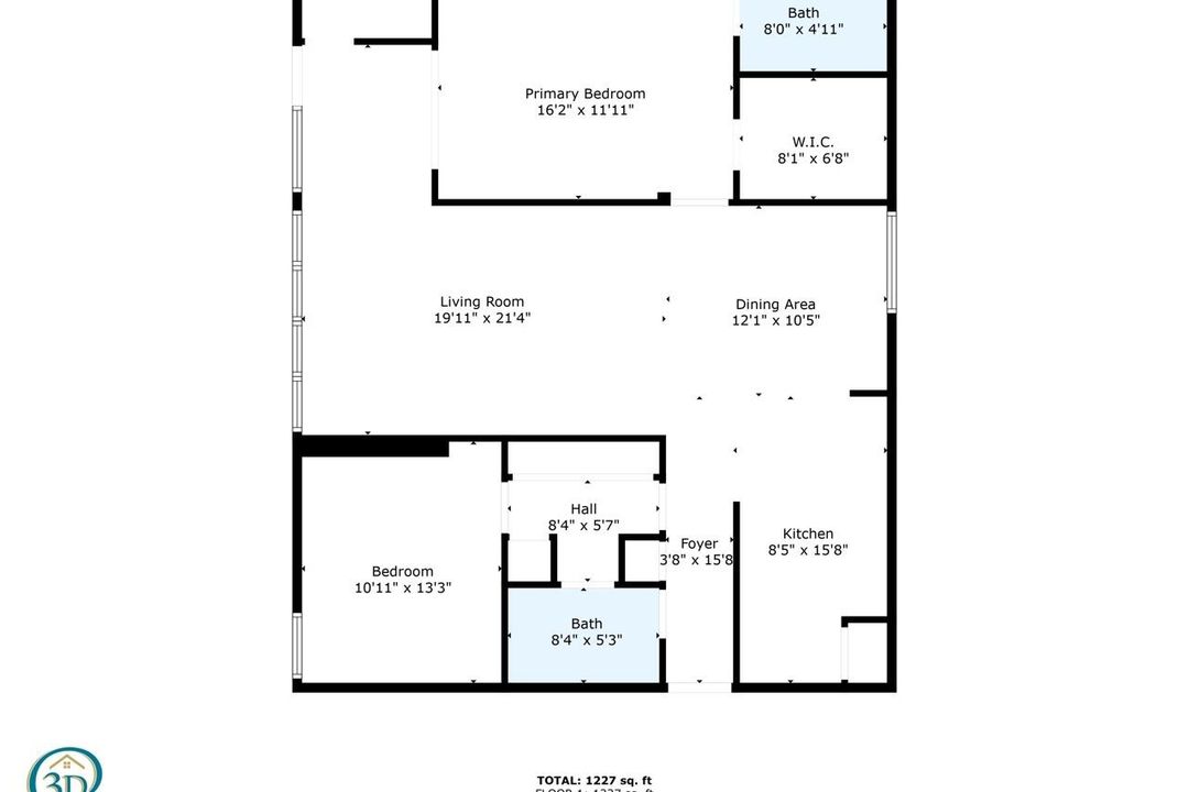 合同活跃: $361,900 (2 贝兹, 2 浴室, 1211 平方英尺)