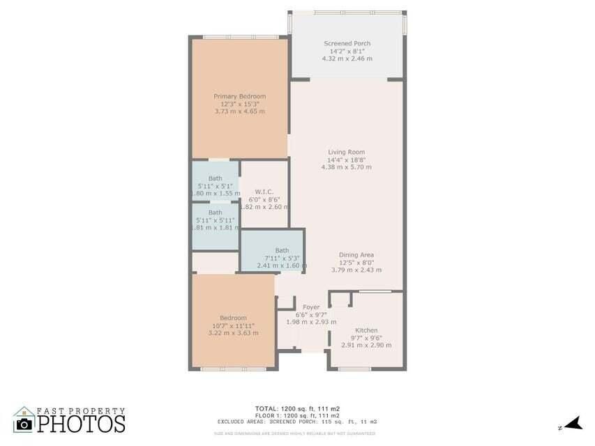 合同活跃: $2,400 (2 贝兹, 2 浴室, 1200 平方英尺)