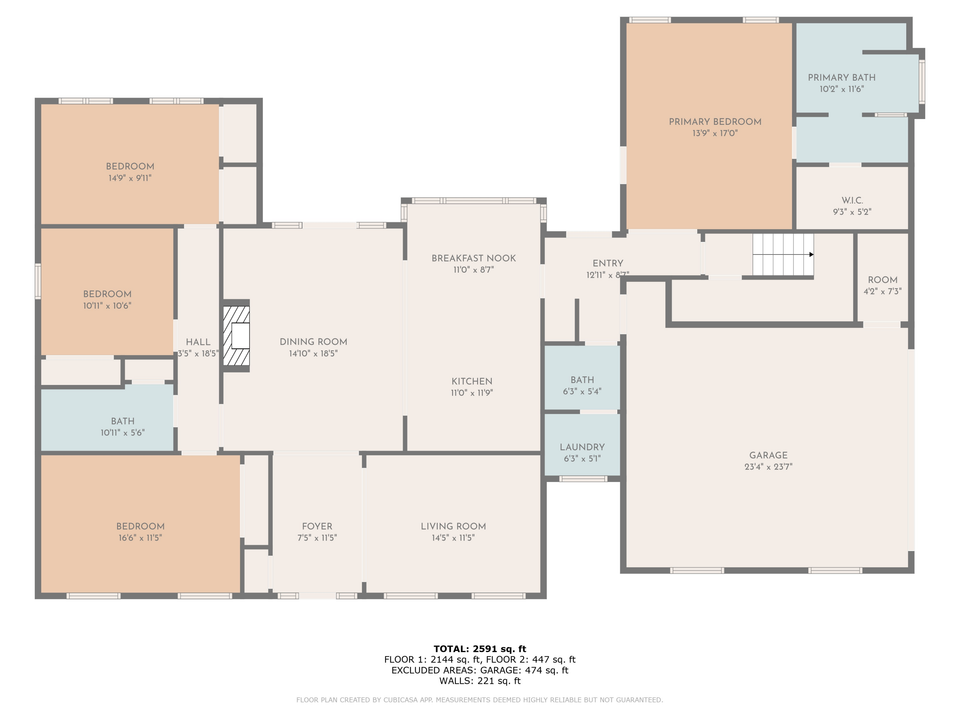 For Sale: $1,720,000 (4 beds, 2 baths, 2960 Square Feet)