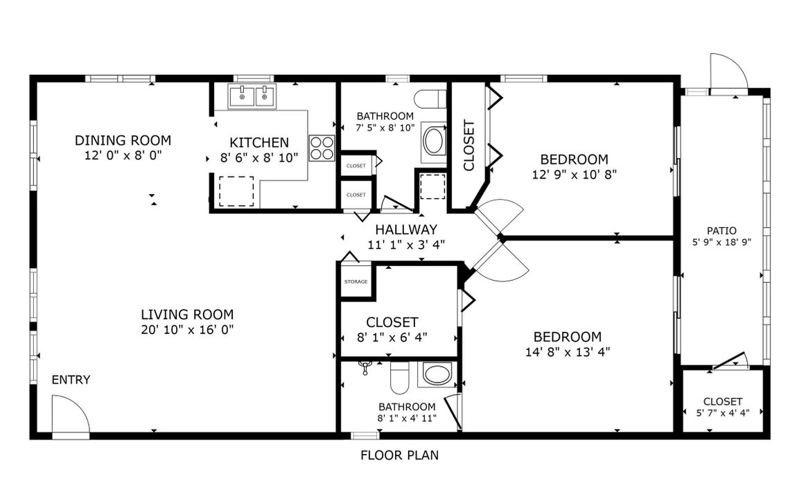Под контрактом: $249,000 (2 спален, 2 ванн, 1188 Квадратных фут)