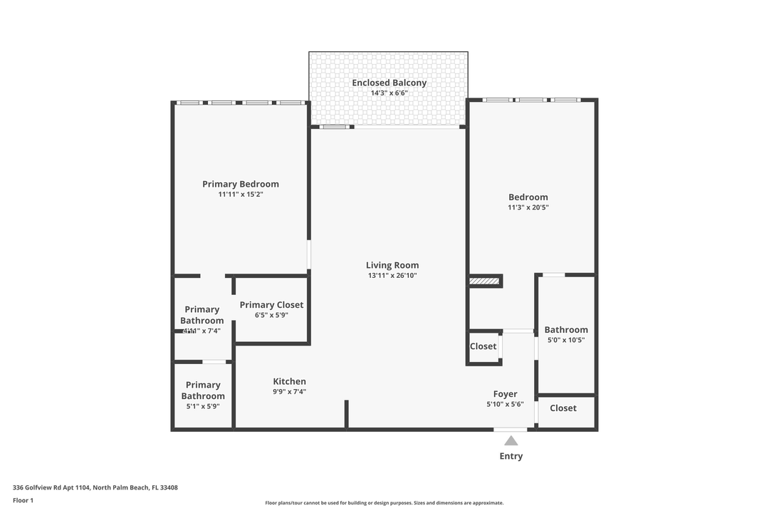 Active With Contract: $384,999 (2 beds, 2 baths, 1143 Square Feet)