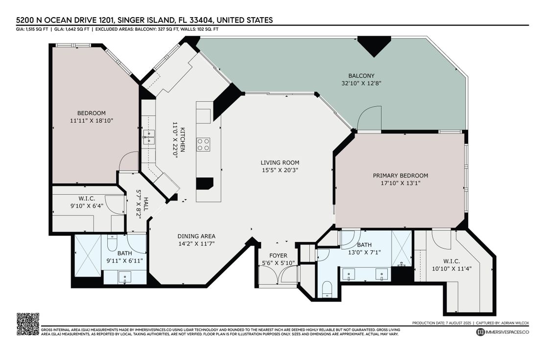 For Rent: $10,000 (2 beds, 2 baths, 1642 Square Feet)