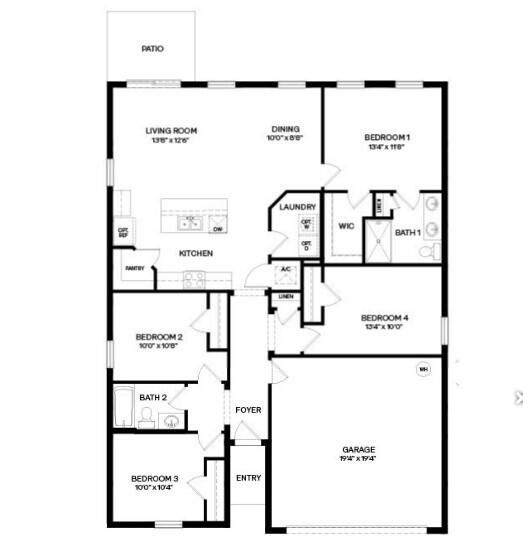 For Sale: $315,000 (4 beds, 2 baths, 1528 Square Feet)