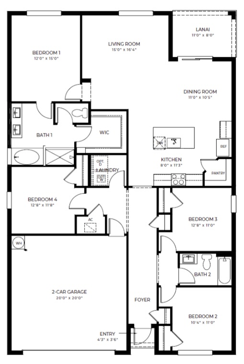 For Rent: $3,800 (4 beds, 2 baths, 2033 Square Feet)