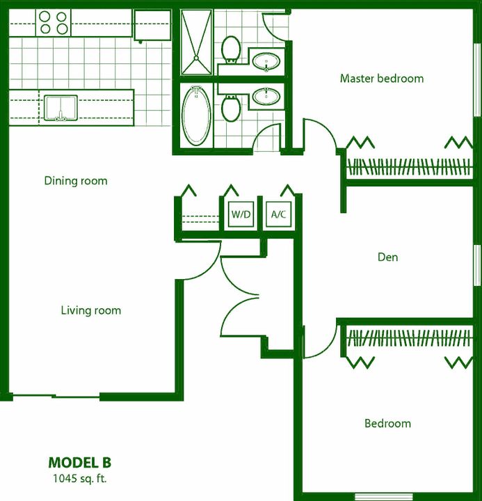 For Sale: $231,000 (2 beds, 2 baths, 1045 Square Feet)