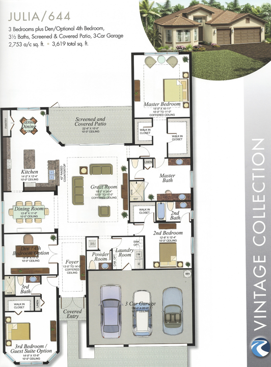 待售: $924,750 (3 贝兹, 3 浴室, 2753 平方英尺)
