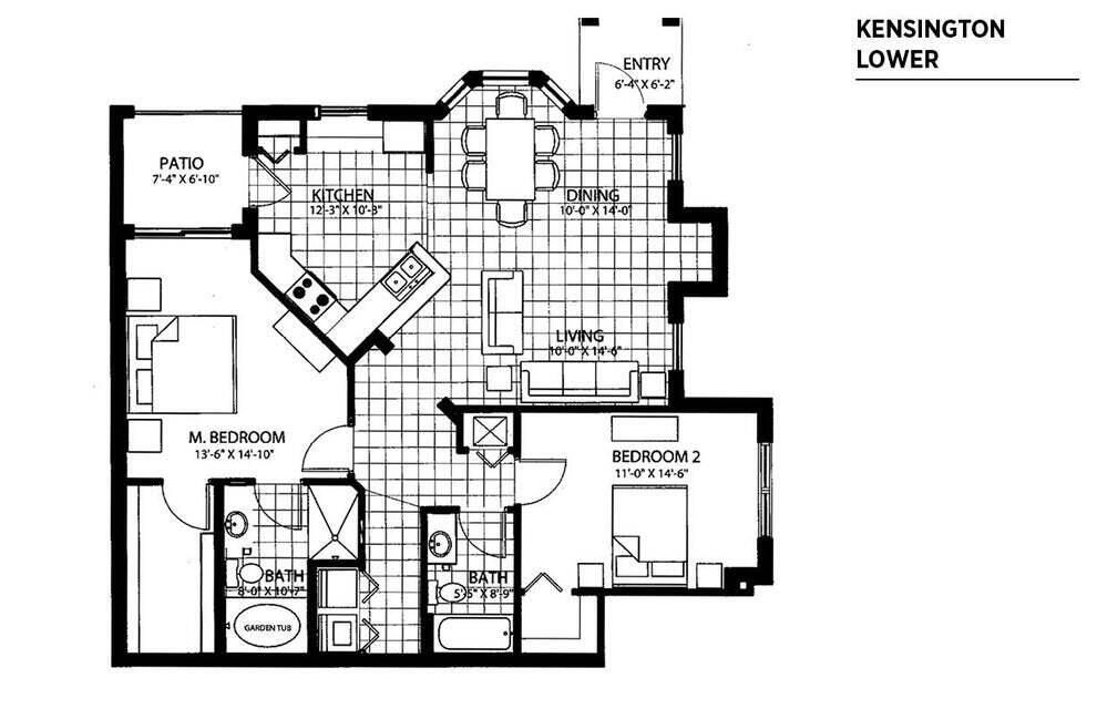 For Rent: $1,950 (2 beds, 2 baths, 1144 Square Feet)