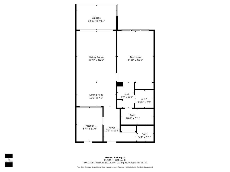 For Sale: $315,000 (1 beds, 1 baths, 900 Square Feet)