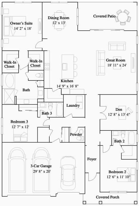 For Sale: $694,909 (3 beds, 3 baths, 2807 Square Feet)