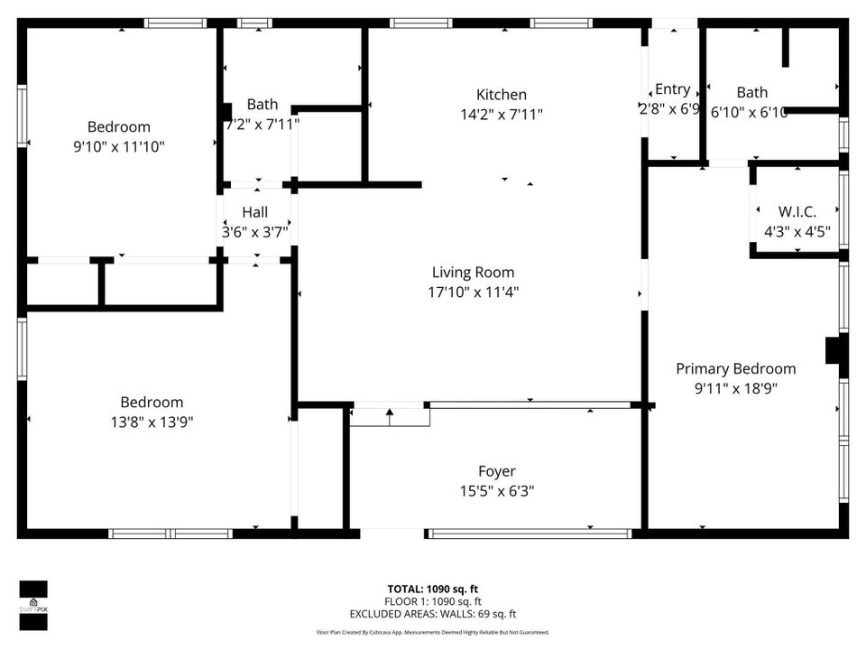 На продажу: $479,900 (3 спален, 2 ванн, 1232 Квадратных фут)