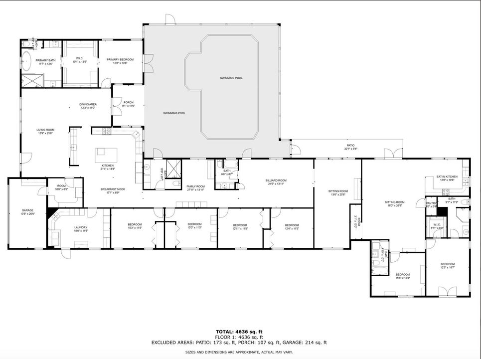 Activo con contrato: $1,275,000 (7 camas, 5 baños, 4636 Pies cuadrados)