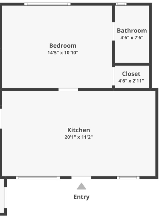 Active With Contract: $1,800 (1 beds, 1 baths, 500 Square Feet)