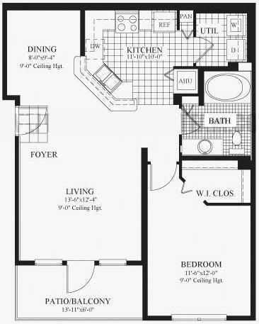 For Rent: $1,800 (1 beds, 1 baths, 820 Square Feet)