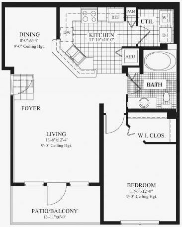 For Rent: $1,800 (1 beds, 1 baths, 820 Square Feet)