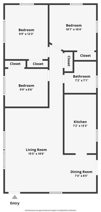 Active With Contract: $285,000 (3 beds, 1 baths, 968 Square Feet)