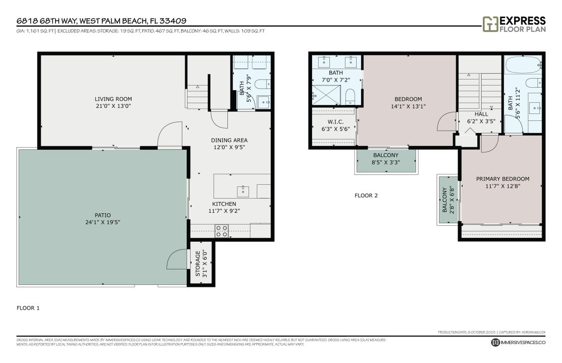 For Sale: $325,000 (2 beds, 2 baths, 1236 Square Feet)