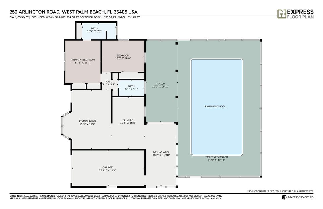 For Rent: $4,500 (2 beds, 2 baths, 1159 Square Feet)