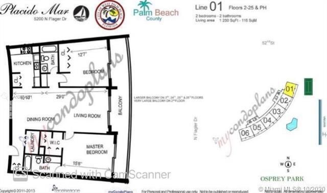 For Rent: $6,999 (2 beds, 2 baths, 1250 Square Feet)