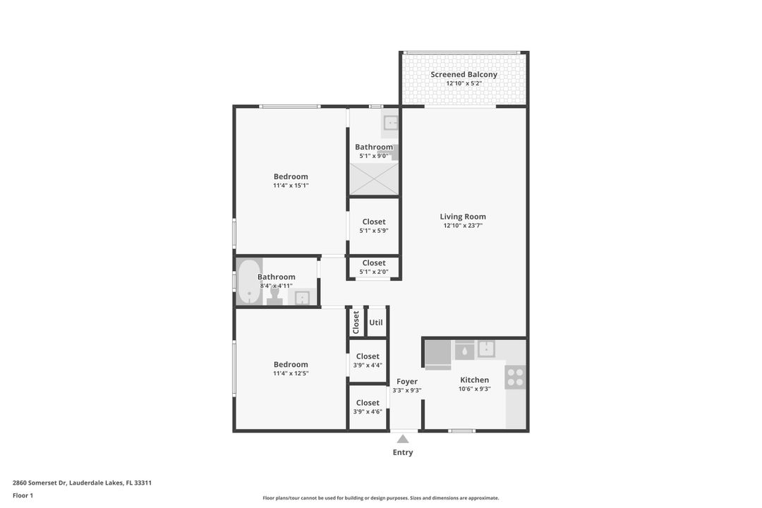 For Sale: $90,000 (2 beds, 2 baths, 1010 Square Feet)