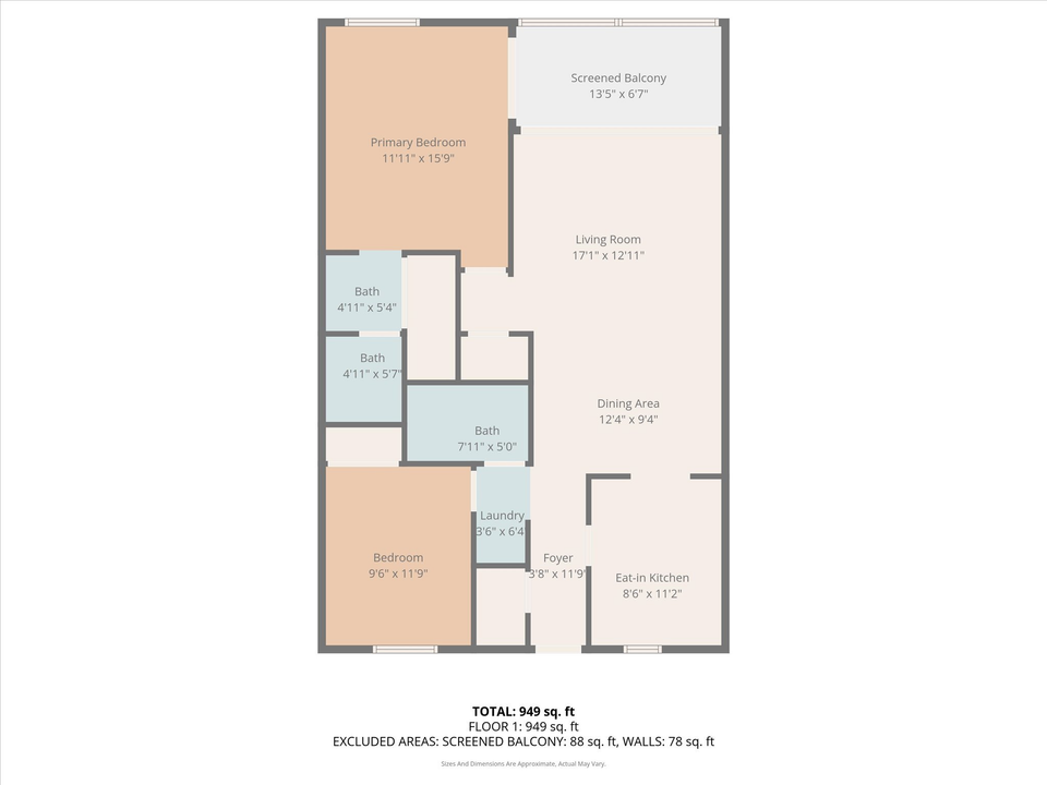 На продажу: $199,900 (2 спален, 2 ванн, 970 Квадратных фут)