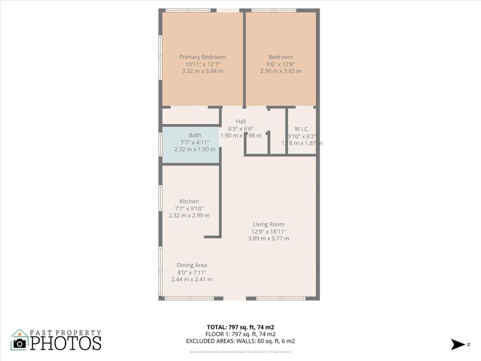 Active With Contract: $185,000 (2 beds, 1 baths, 798 Square Feet)