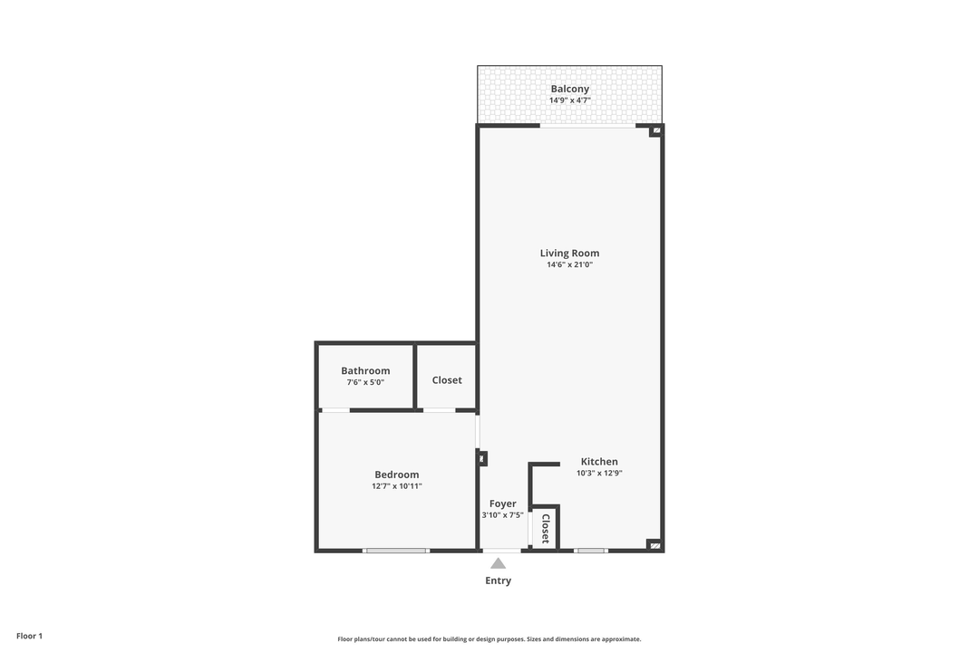 For Sale: $645,000 (1 beds, 1 baths, 754 Square Feet)