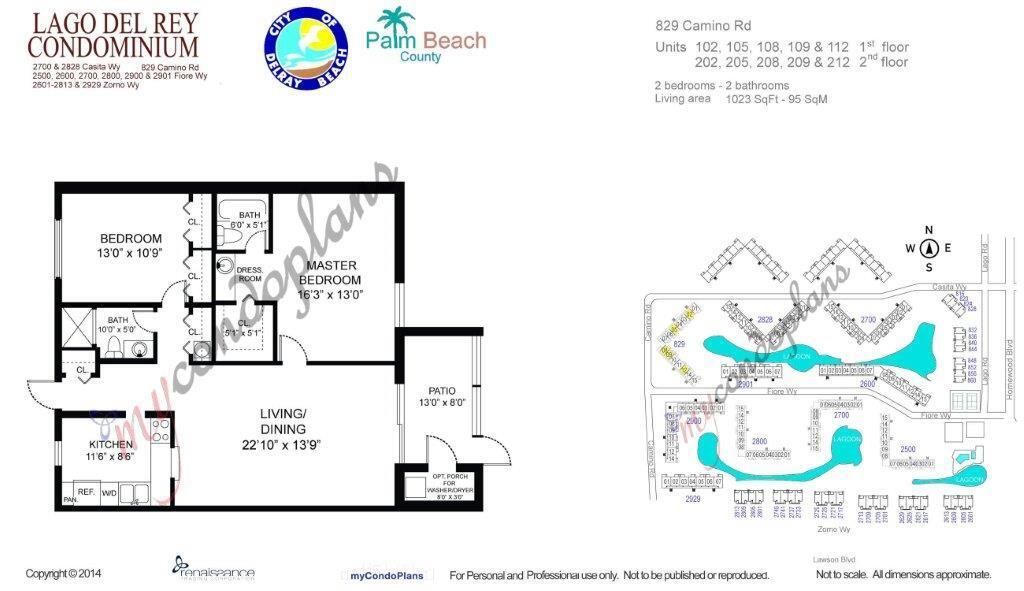 For Rent: $2,025 (2 beds, 2 baths, 1023 Square Feet)