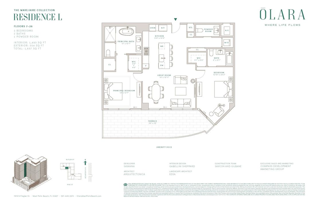 For Sale: $1,765,500 (2 beds, 2 baths, 1483 Square Feet)