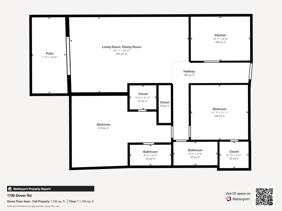 For Sale: $220,000 (2 beds, 2 baths, 1080 Square Feet)