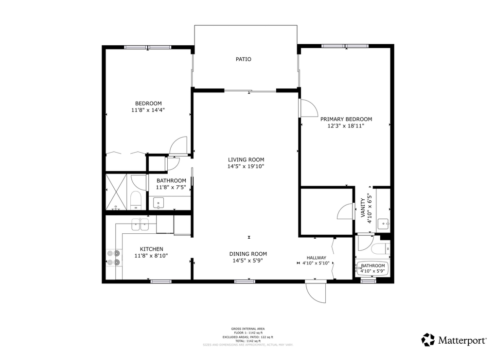 For Sale: $325,000 (2 beds, 2 baths, 1196 Square Feet)