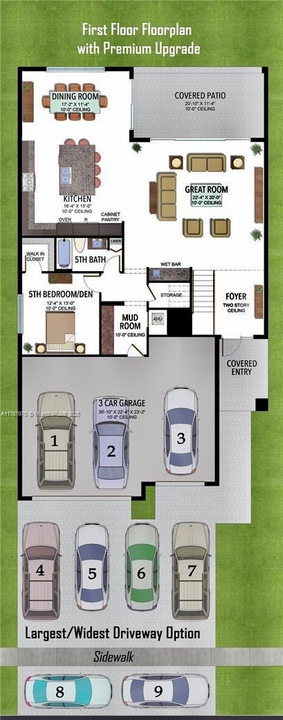 Activo con contrato: $2,250,000 (5 camas, 5 baños, 3687 Pies cuadrados)