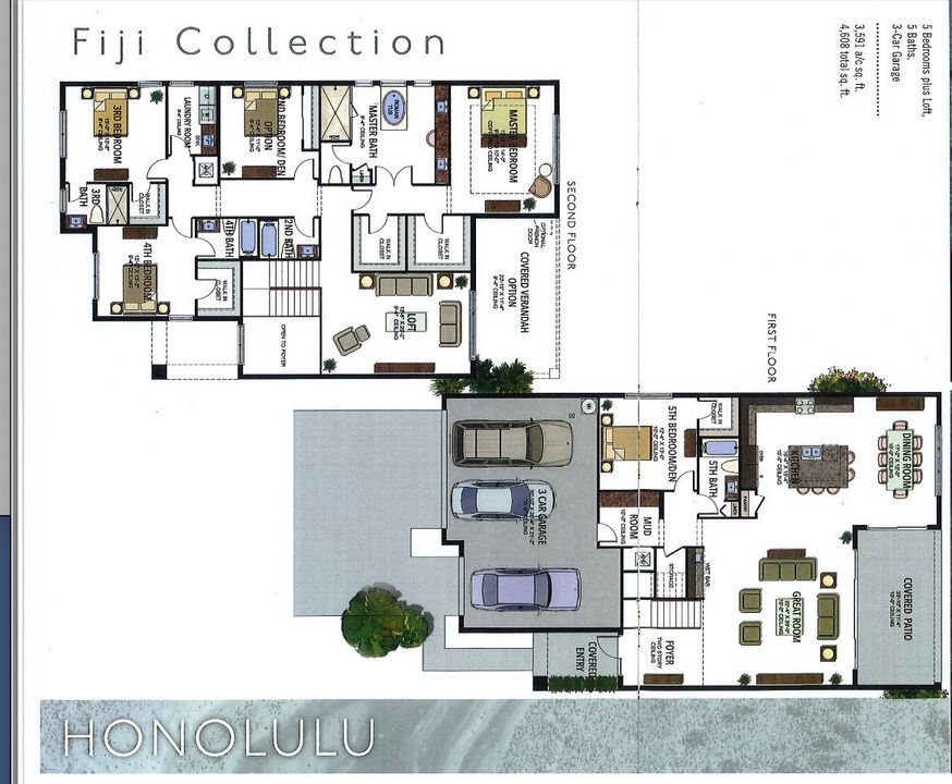 Activo con contrato: $2,250,000 (5 camas, 5 baños, 3687 Pies cuadrados)