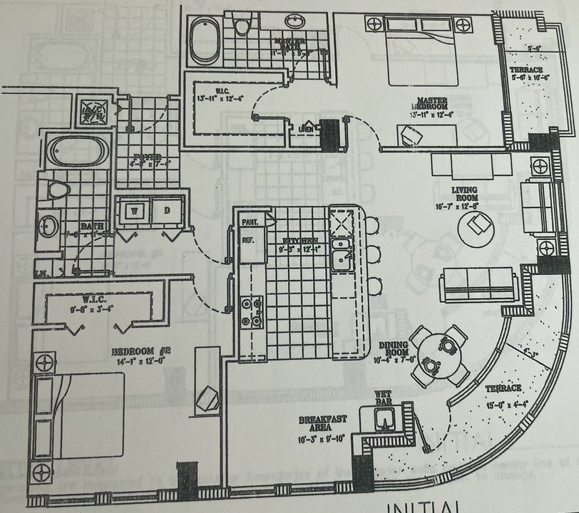 For Rent: $4,350 (2 beds, 2 baths, 1390 Square Feet)