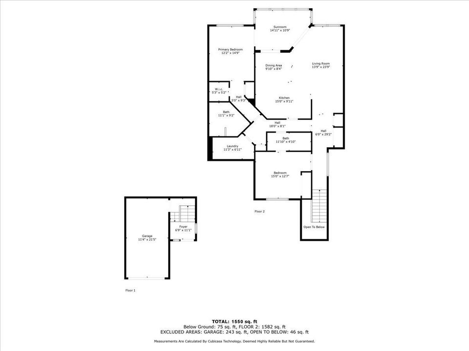 For Rent: $6,900 (2 beds, 2 baths, 1550 Square Feet)