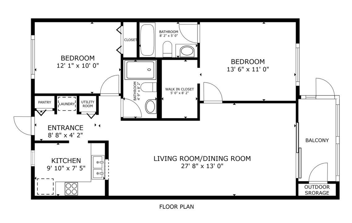 На продажу: $207,000 (2 спален, 2 ванн, 1034 Квадратных фут)