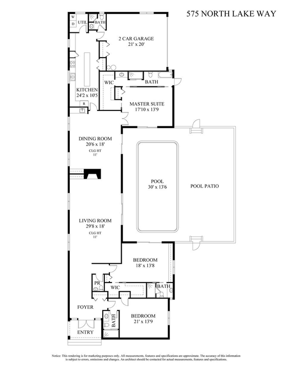 For Rent: $50,000 (3 beds, 4 baths, 3038 Square Feet)