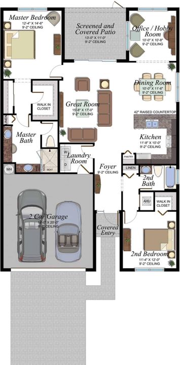 For Sale: $415,000 (2 beds, 2 baths, 1508 Square Feet)