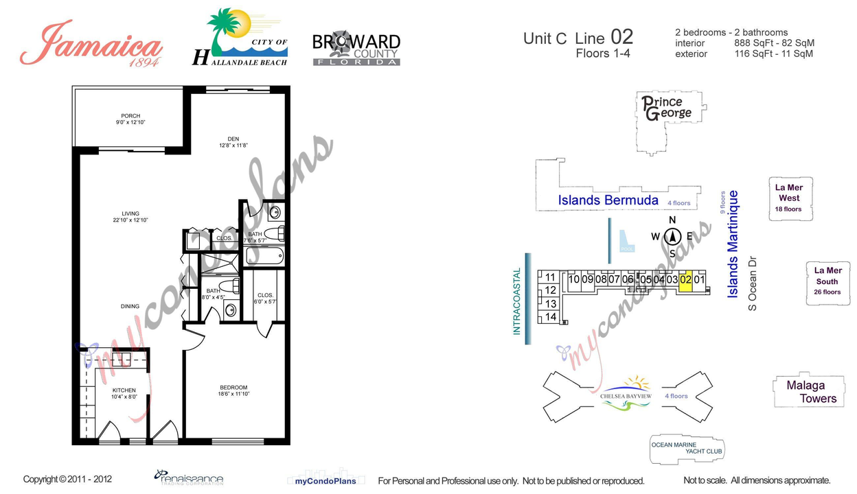 For Sale: $299,900 (2 beds, 2 baths, 888 Square Feet)