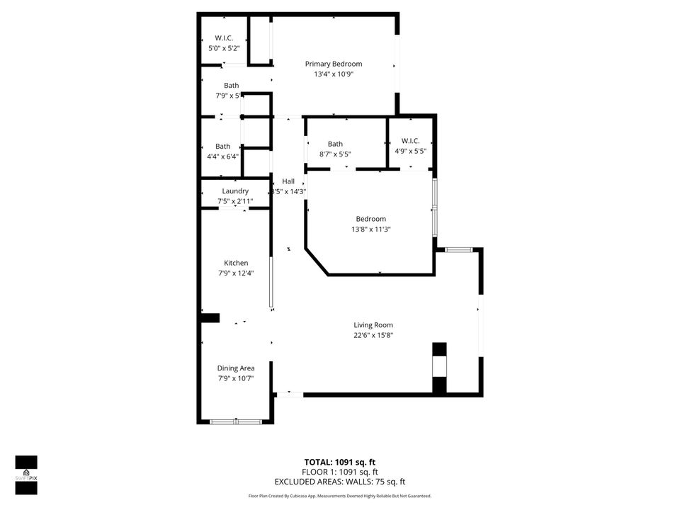 For Sale: $399,999 (2 beds, 2 baths, 1303 Square Feet)