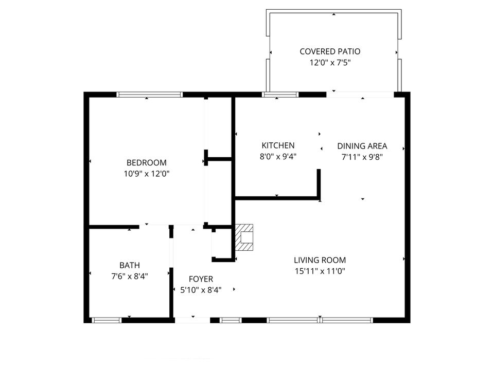 合同活跃: $150,000 (1 贝兹, 1 浴室, 591 平方英尺)