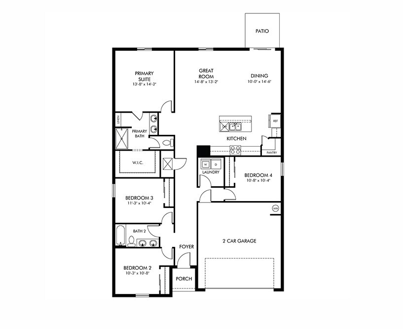 Active With Contract: $385,990 (4 beds, 2 baths, 1840 Square Feet)