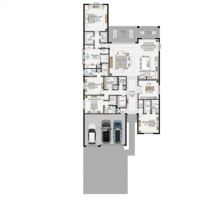 出租: $7,600 (4 贝兹, 4 浴室, 3248 平方英尺)