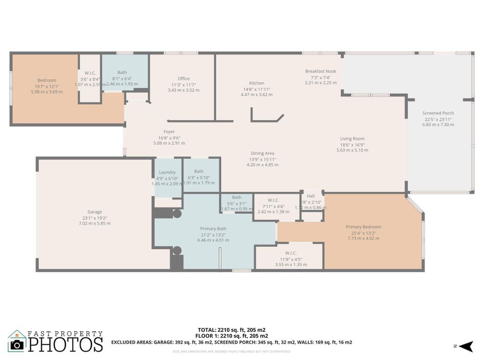 На продажу: $695,000 (3 спален, 2 ванн, 2210 Квадратных фут)