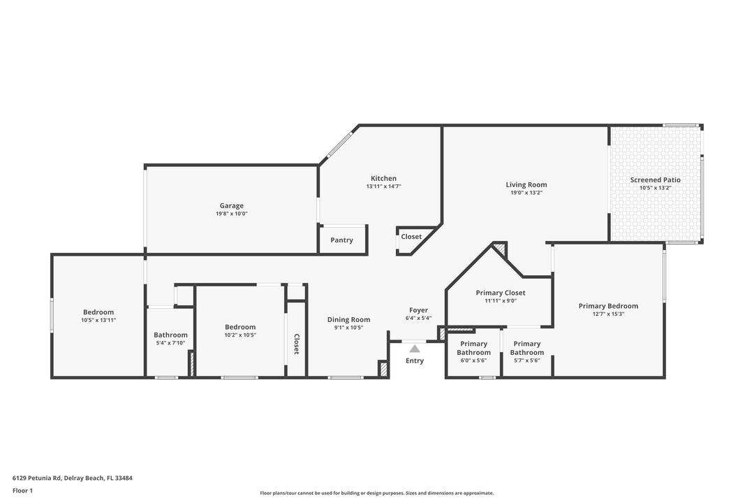 待售: $370,000 (3 贝兹, 2 浴室, 1555 平方英尺)