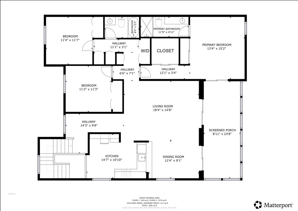 Active With Contract: $219,000 (3 beds, 2 baths, 1385 Square Feet)